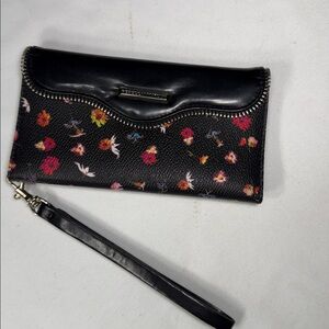 Rebecca Minkoff Black Floral iPhone 6 Plus Case & Wallet Wristlet